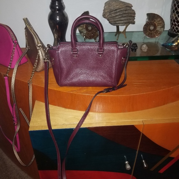 Coach Leather mini Swagger Burgundy - Picture 7 of 7